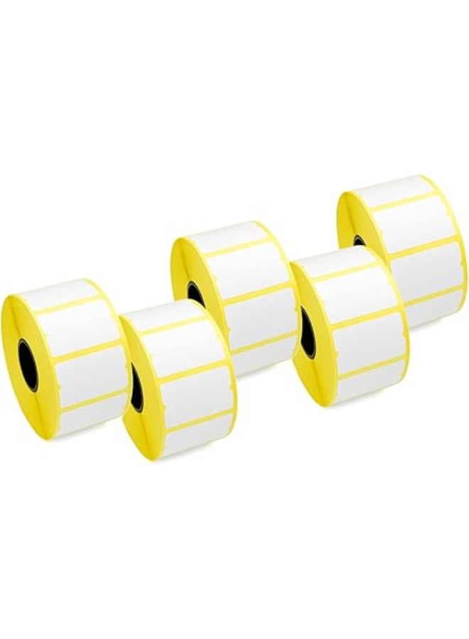 Barcode Label Roll Thermal Sticker Size 25x38 Full 1300-5Rollers