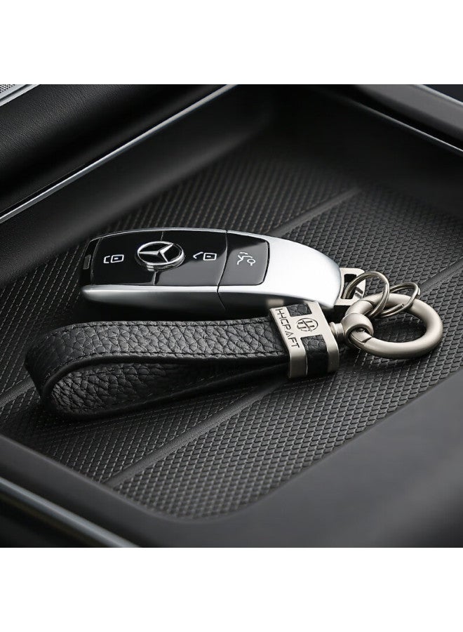 DiGallen Digalun Genuine Leather Car Key Chain Pendant, Stylish And Unique Key Ring, Car Accessory, Creative Decoration, Complete Set - Image 2