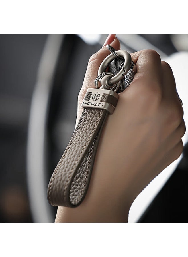 DiGallen Digalun Genuine Leather Car Key Chain Pendant, Stylish And Unique Key Ring, Car Accessory, Creative Decoration, Complete Set - Image 4