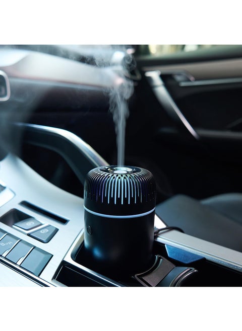 Car Diffusers for Essential Oils, Portable Humidifiers Office Humidifiers, Car Humidifier 7 Color Car Essential Oil Diffuser Mini Diffuser Car Oil Diffusers, USB Humidifier for Bedroom (Black)