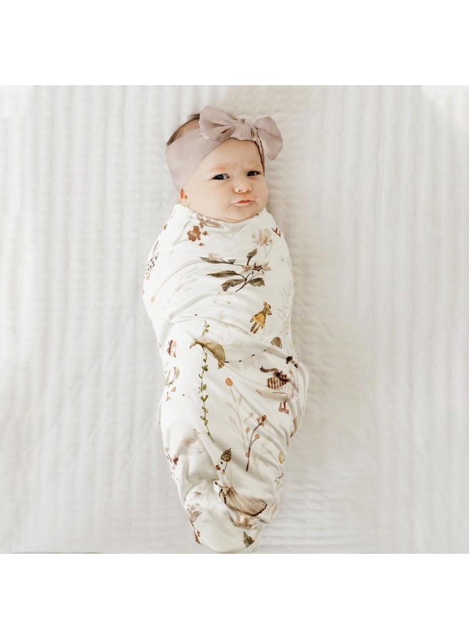 GRSSDER Baby Blankets Super Soft Stretchy Jersey Swaddle Blanket 2 Pack for Baby Boys, Double Layer Reversible Receiving Blankets 34 x 44, Extra Large for Swaddling, Cute Duck & Rabbit - Image 3