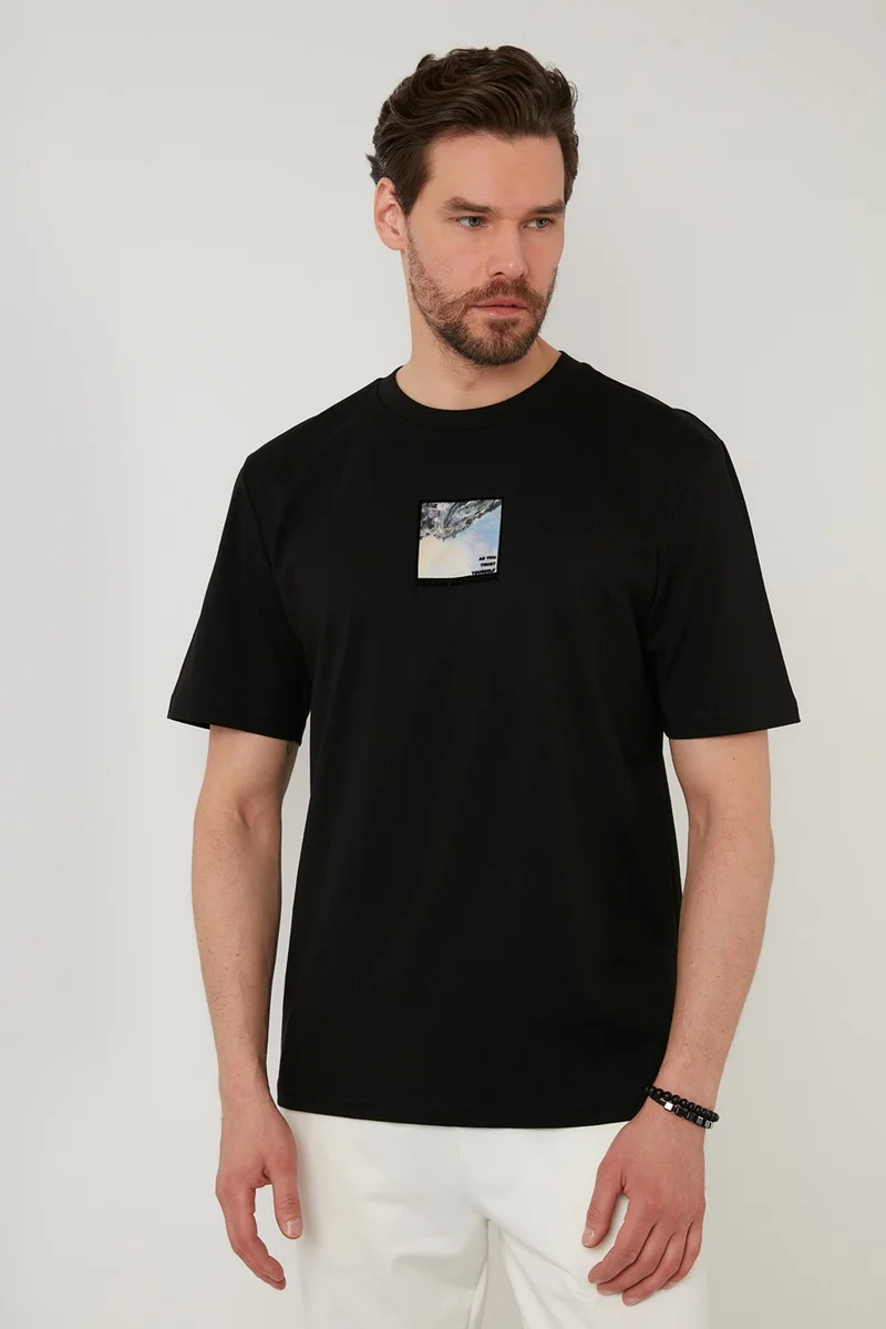 Buratti Printed Oversize Crew Neck 100% Cotton T Shirt Men's T Shirt 5727405