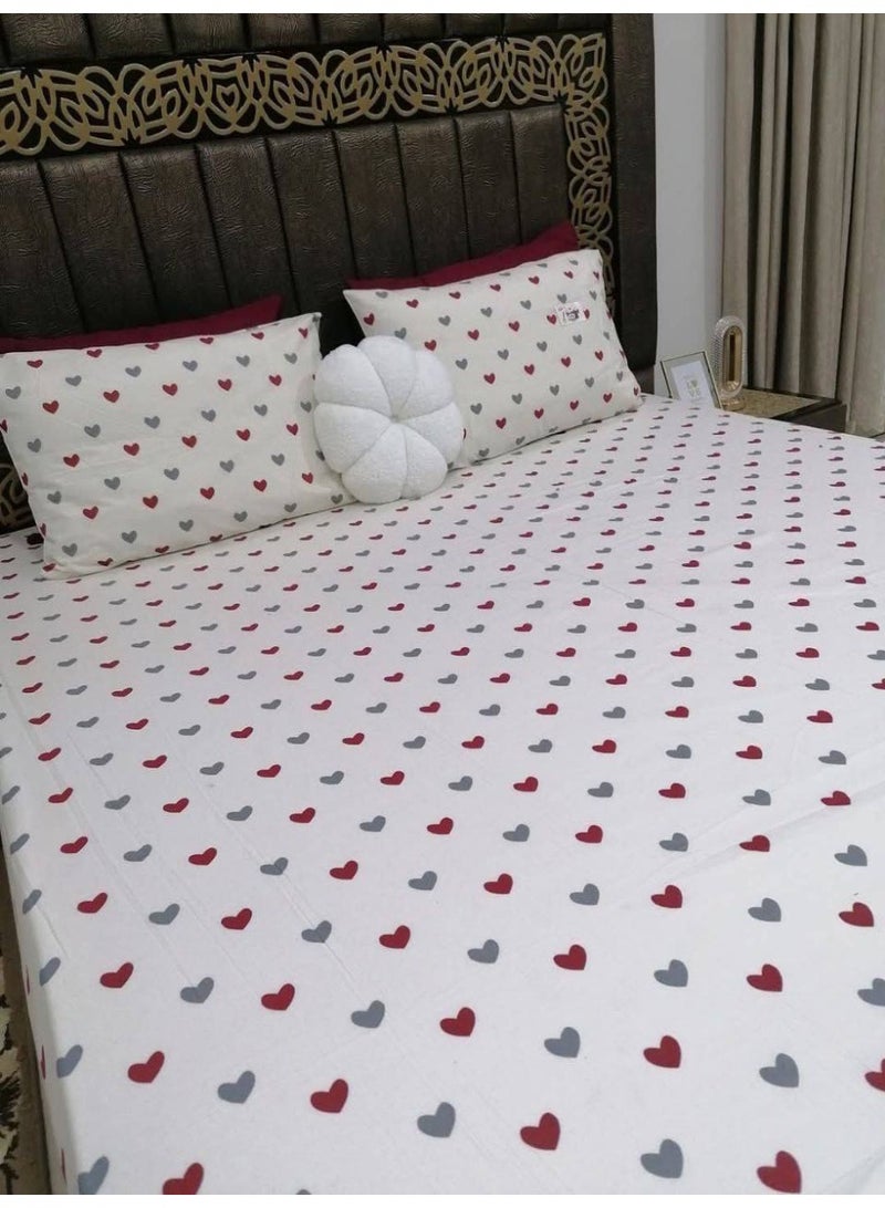 Bed sheets, bed sheet set, large bed, 4 pieces, size 240*240 - Image 1