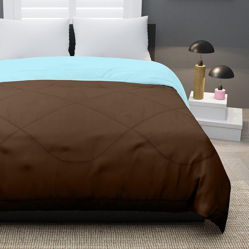 KEA KEA Reversible Blue Single Bed Queen Size Microfiber ComforterDuvet for SummersAc AC Comforters Fabric Micro Cotton 300 GSM  - Image 4
