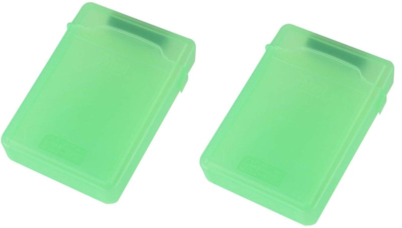 AlexVyan HDD Protector Plastic Box for 3.5" IDE SATA HDD Hard Disk Drive Protection Case Cover Enclosure Storage Box (Pack of 2 - Green) - Image 5