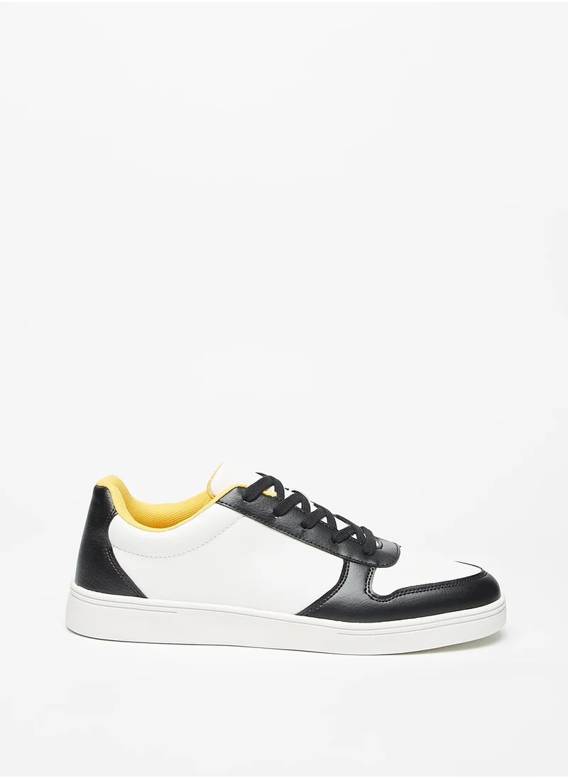 شو اكسبرس Mens Panelled Sneakers with Lace Up Closure