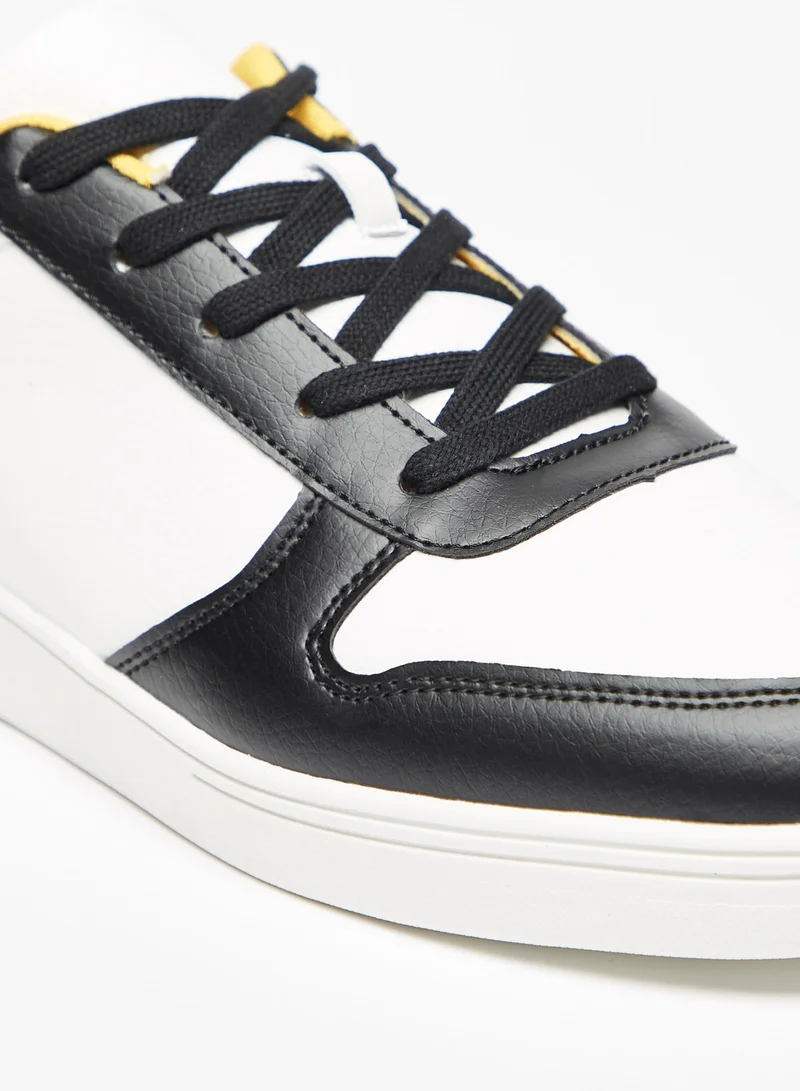 shoexpress Mens Panelled Sneakers with Lace Up Closure