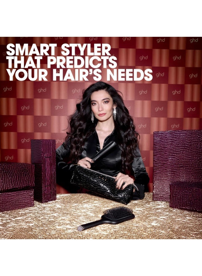 ghd Platinum+ Professional Smart Flat Iron, Black, with Ultra-Gloss Ceramic Plates, Heat-Resistant Bag, All-Rounder Paddle Brush, Festive Gift Set | Black | Christmas Collection - Image 3