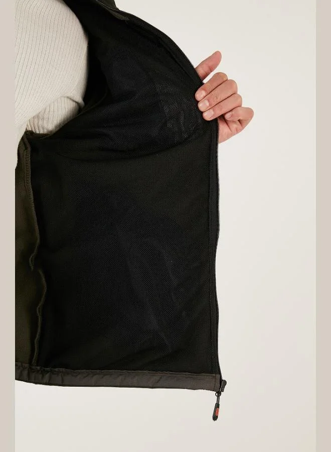 Buratti  Buratti Water Repellent Slim Fit Stand Collar Softshell Jacket Men's Jacket 649003 for Men | Best Price UAE