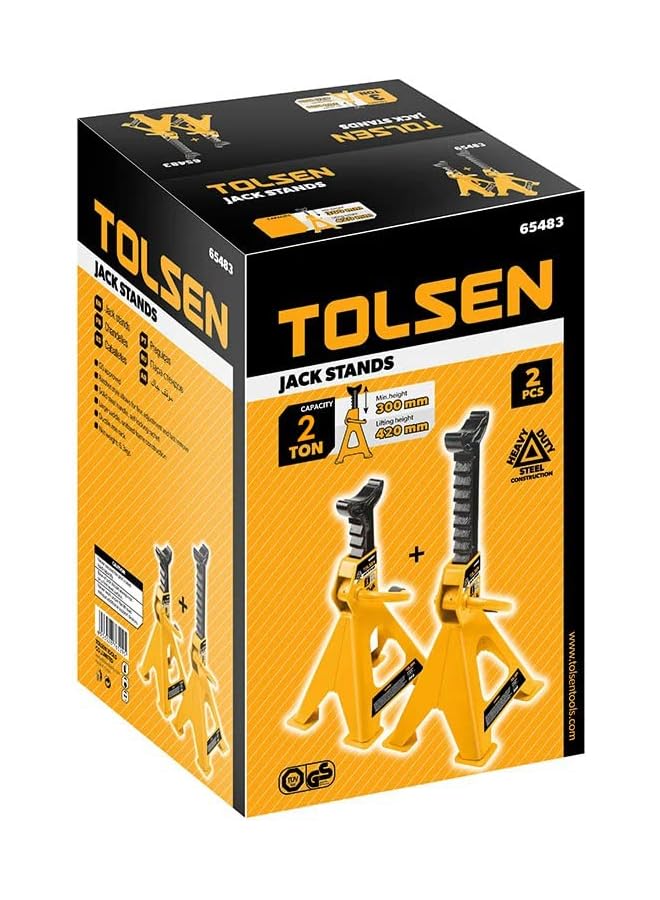 TOLSEN D13 Tool-Manual Car Jack 2 Ton Jack Assist 2 Pieces - Image 4