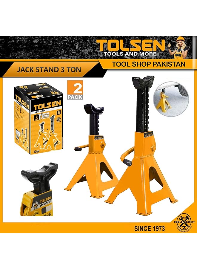 TOLSEN D13 Tool-Manual Car Jack 2 Ton Jack Assist 2 Pieces - Image 5
