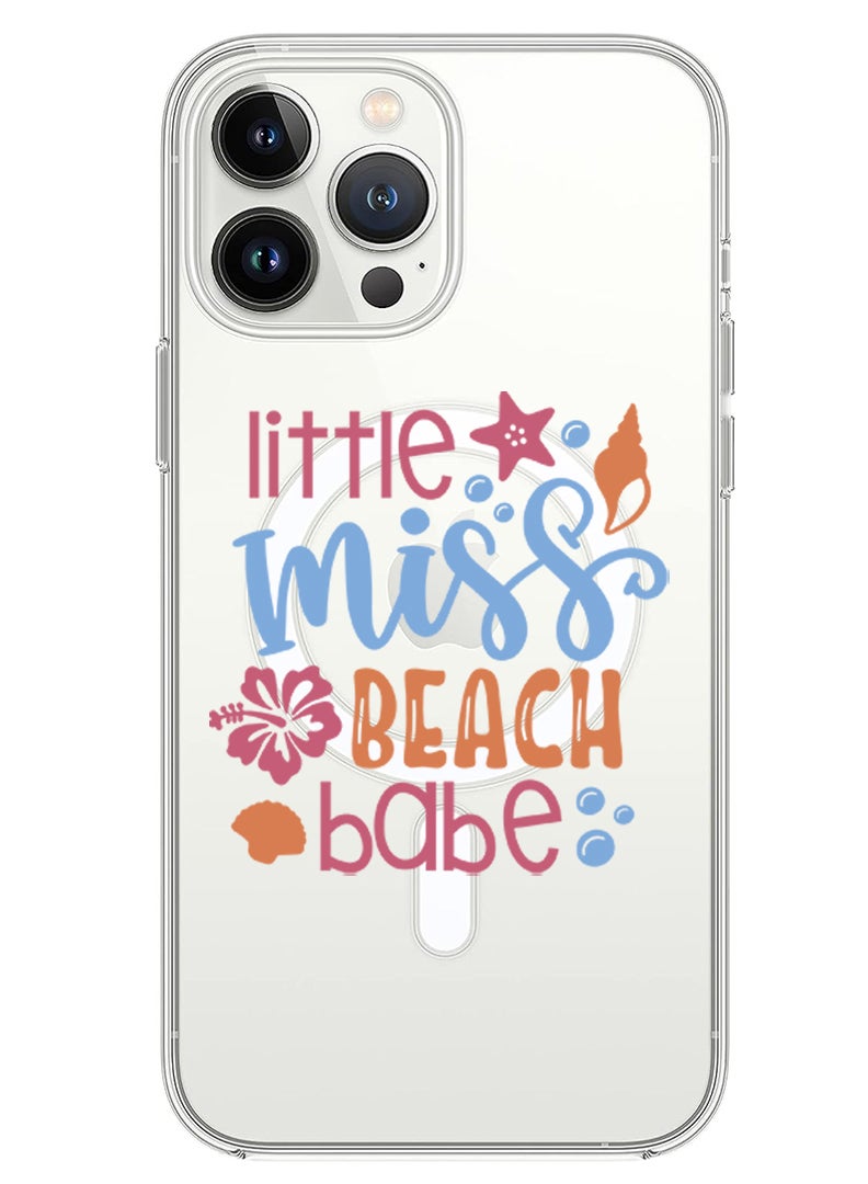 Theodor Magnetic Case for iPhone 14 Pro Max 6.7-inch Compatible with MagSafe Wireless Charging, Shockproof Phone Bumper Cover little miss beach babe copy - Image 1