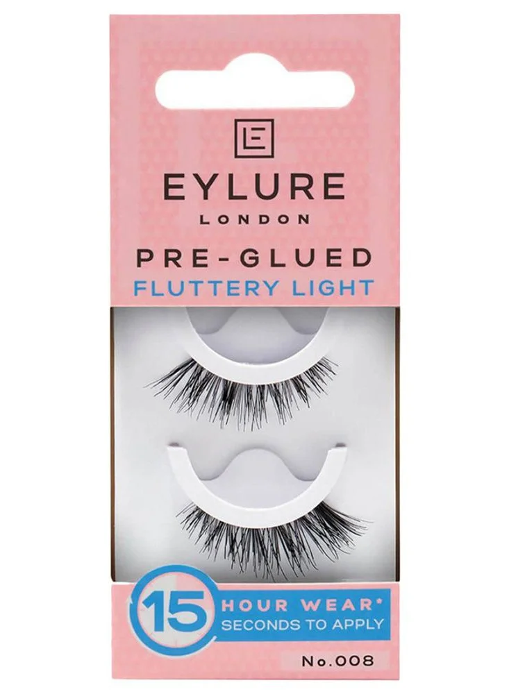 آي لور Eylure Pre-Glued Fluttery Light 008