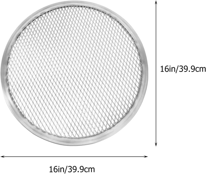 comfrt Pizza Pan, 16 Inch Pizza Tray with Holes, Seamless Aluminum Pizza Screen, Non Stick Mesh Net Baking Tray Cookware Kitchen Tool For Oven, BBQ, Kitchen Restaurant - Image 4