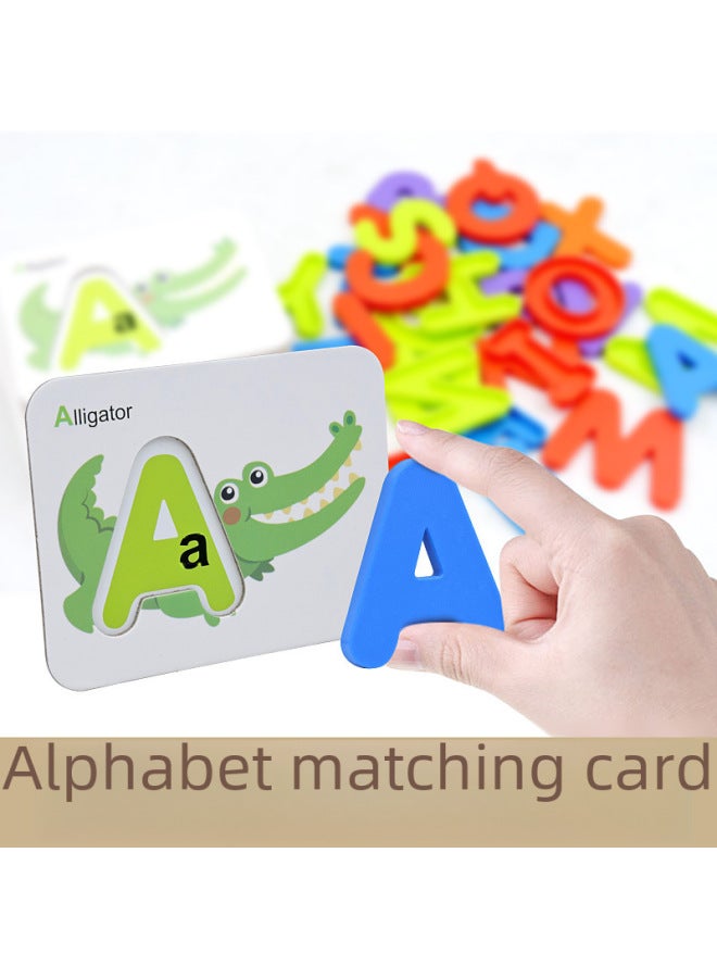3-year-old Alphabet Animal Digital Alphabet Matching Card Memory Cognitive Card-Color:SH425210/1026-10 - Image 2