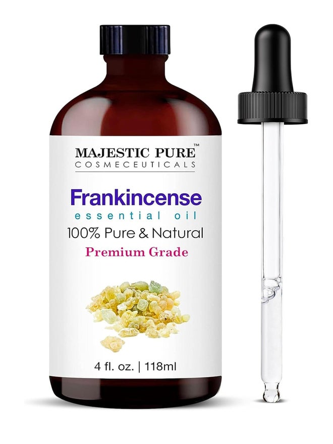 Majestic Pure زيت اللبان الأساسي النقي من ماجستيك بيور مع قطارة زجاجية، 118 مل - Image 1