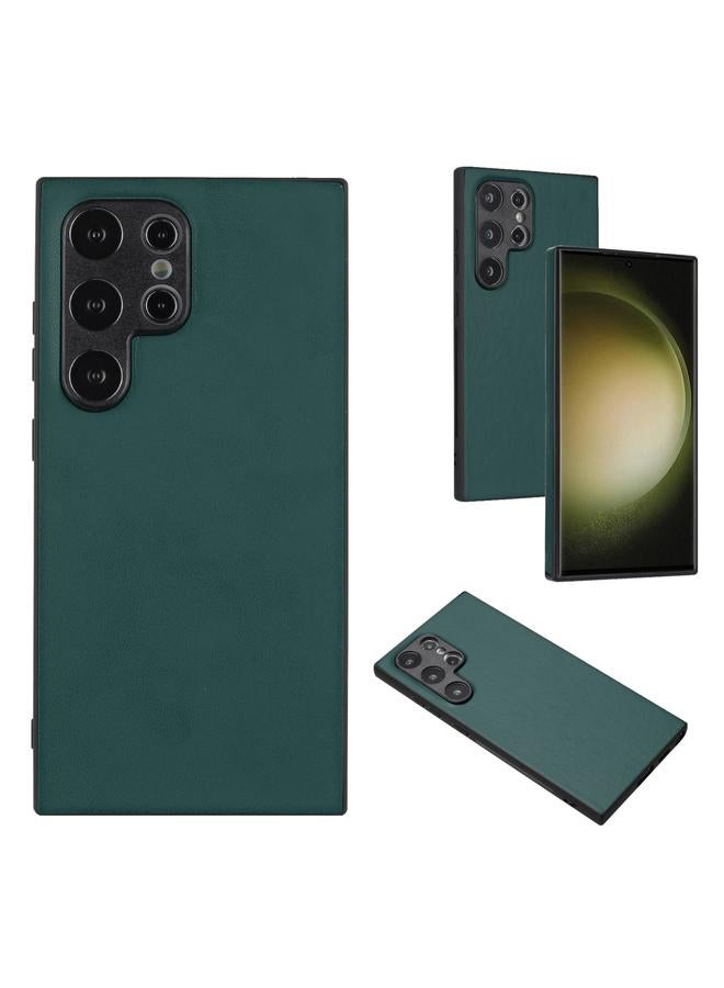S-TOP Case For Samsung Galaxy S24 Ultra 5G R20 Leather Pattern Phone Single Case - Image 1