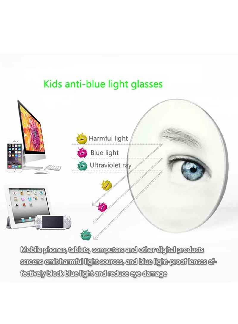 AROAQ Kids Computer Glasses Blue Light Blocking Filter Gaming Goggles Silicone Frame Child Anti Blue Ray Eyewear T5 - Image 2