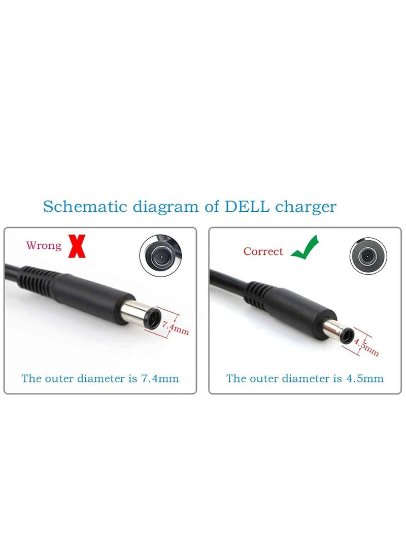 130W 90W Charger for Dell Optiplex 7090 7080 7070 7060 7050 5090 5080 5070 5060 D10U D02T D14U D10U003 D11S004 D13U002 D14U005 Micro Ultra Desktop 19.5V 6.67A 4.62A Black Adapter Cord - Image 3
