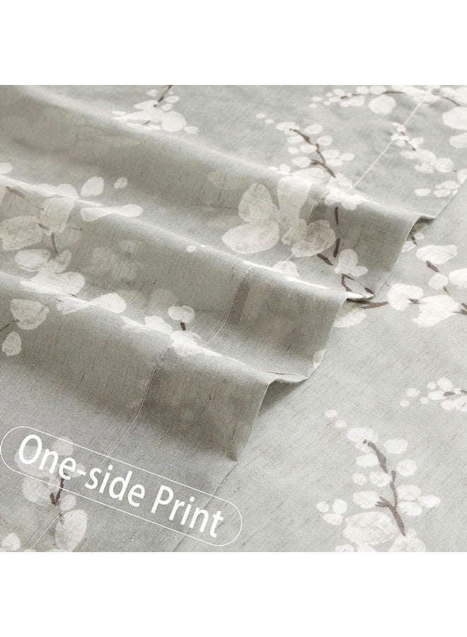 BFAM - Vintage White Floral Print Sheer Curtains for Living Room & Bedroom, Elegant Floral Window Drapes, 1-Pack Panel - Image 5