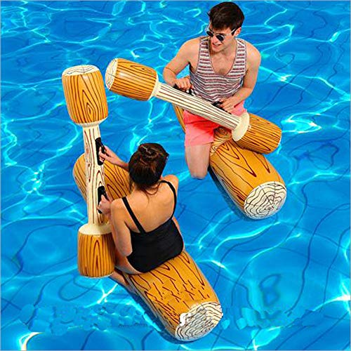 MENGDUO 2 Pcs Set Inflatable Floating Row Toys Adult Children Pool Party Water Sports Games Log Rafts to Float Toys - Image 1