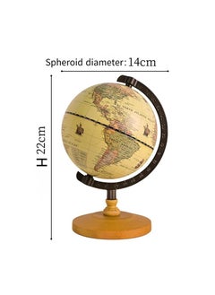 Y&D Retro Globe Home Decoration Teaching Globe 22 Cm  - Image 2