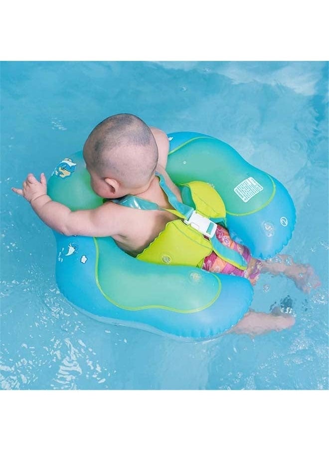 كابتن تيك Baby Swimming Float, Baby Swimming Ring, Toddler Swimming Vest, Children Waist Float Ring, U Shape Underarm Design Double Airbags Swimming Lap For Toddlers (XL)  - Image 1