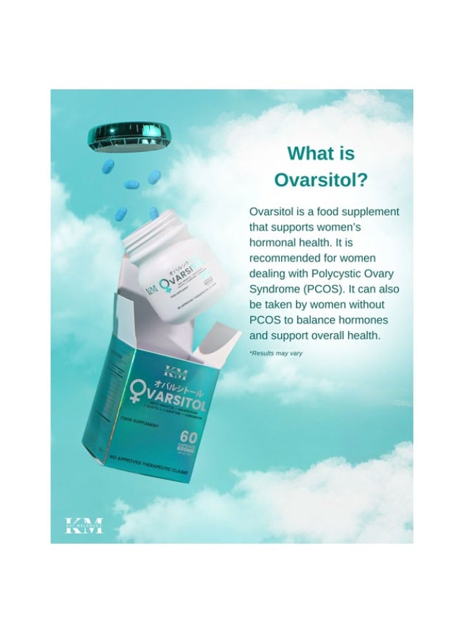 KM Original OVARSITOL Myo-Inositol Formula for Hormonal Balance & Wellness – 60 CapsulesOVARSITOL Myo-Inositol Formula for Hormonal Balance & Wellness – 60 Capsules - Image 2