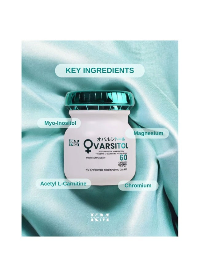 KM Original OVARSITOL Myo-Inositol Formula for Hormonal Balance & Wellness – 60 CapsulesOVARSITOL Myo-Inositol Formula for Hormonal Balance & Wellness – 60 Capsules - Image 5