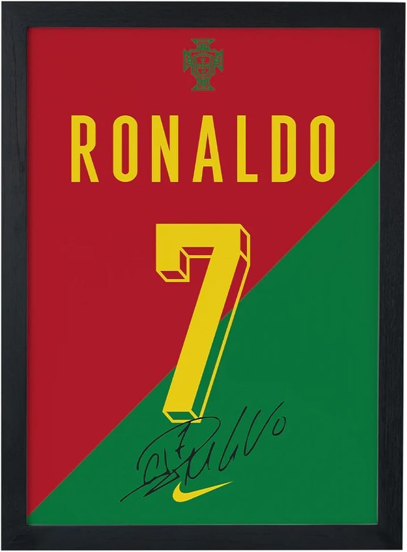 EMODA Cristiano Ronaldo 20×30 cm Football Wall Art Poster – Unframed Collectible Memorabilia – Premium Print – Perfect Gift for Football Fans, Bedroom, Office or Game Room