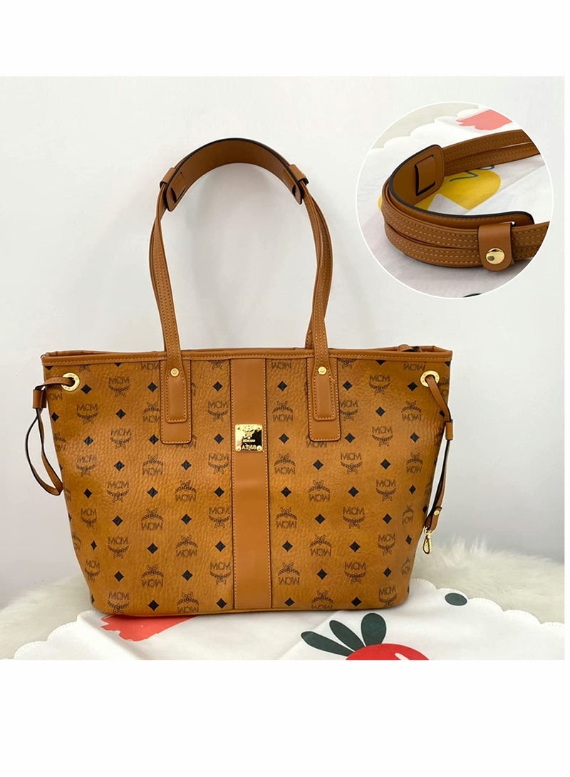 SYOSI وسادة حزام الكتف الجلدية، تناسب LV Neverfull Speedy PM MM GM More، وحقيبة M-CM (9 × 4.5 بوصة)، Sallow) - Image 4