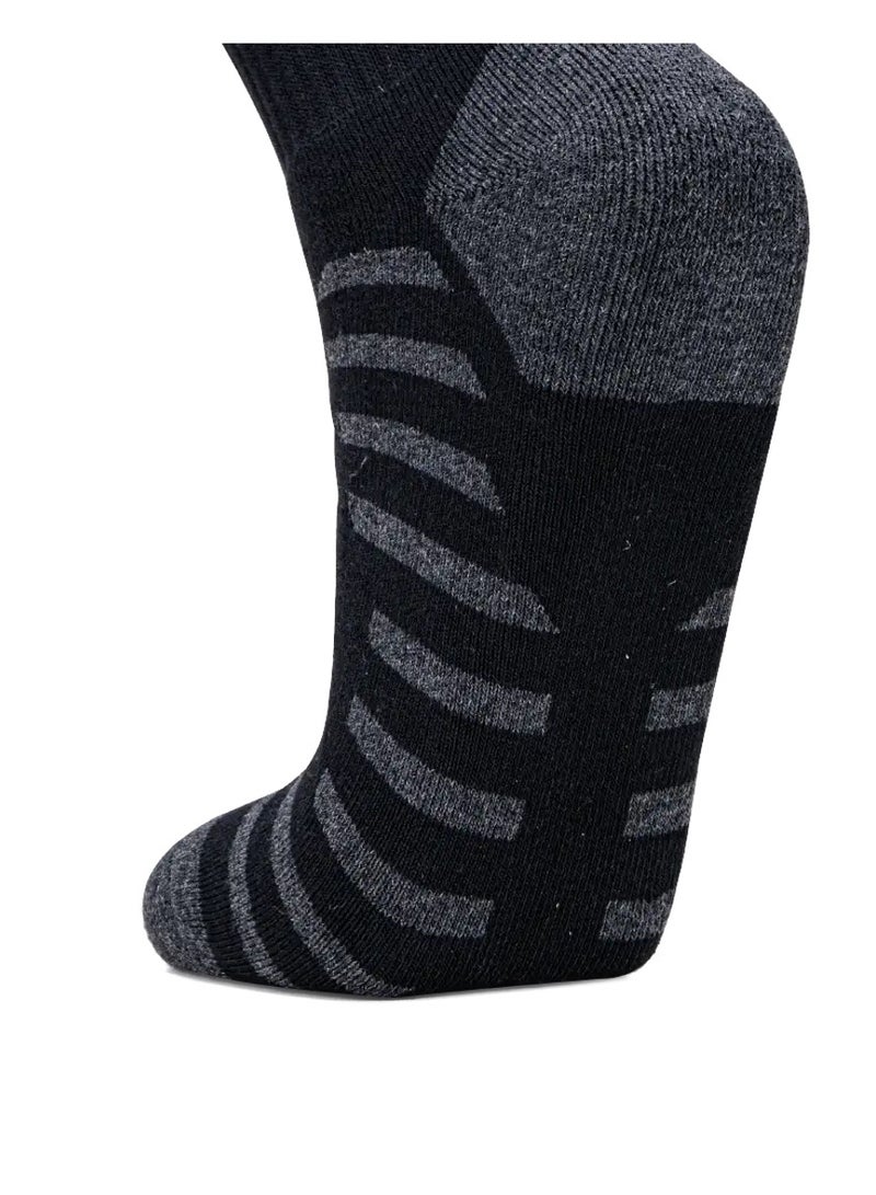 HUNDRED Men'S Sports Socks-Quarter (Black) (Hbas-3M059-2) - Image 2