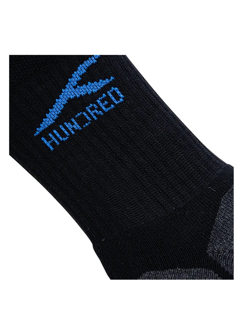HUNDRED Men'S Sports Socks-Quarter (Black) (Hbas-3M059-2) - Image 4