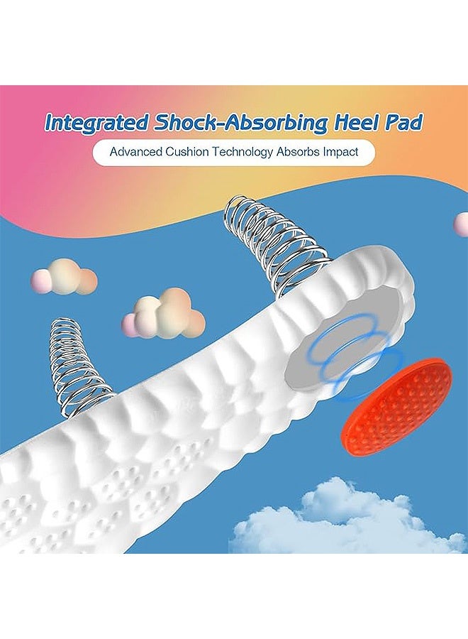 إم إكس إن 2 زوج من النعال السحابية 4D للرجال ، نعال داخلية من رغوة الذاكرة مع وسادة صدمات للكعب ، نعال داخلية لدعم القوس من أجل الملاءمة لتعزيز راحة القدم وتخفيف التعب - Image 3