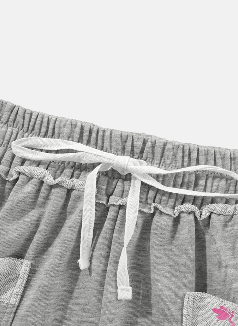 يونيكي Grey Plain Casual Shorts