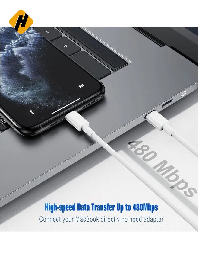 HuHa - USB C to Lightning Cable 2PACK 1M Fast Charger Cable, iPhone Charger Cord Compatible with iPhone 14/13/12/11 Pro Max/XS MAX/XR/XS/X/8/7/Plus - Image 1