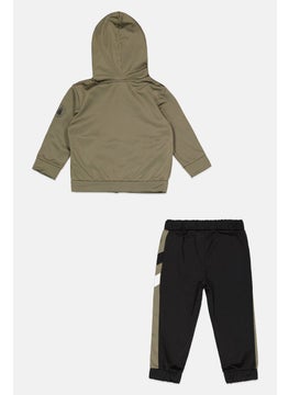 Body Glove Toddlers Boy 2 Pcs Brand Logo Jacket And Pants Set, Olive  - Image 2