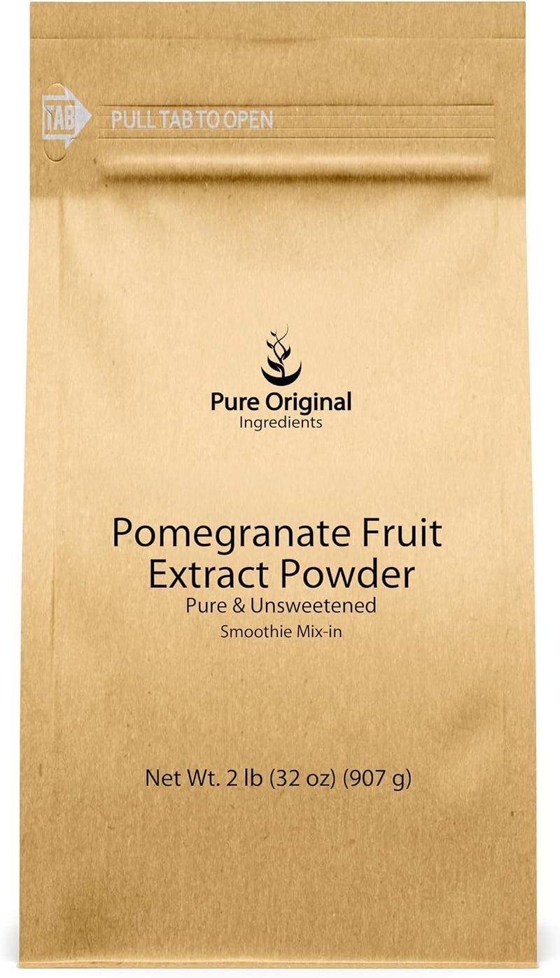 Pure Original Pomegranate Fruit Extract Powder - 2 lb (32 oz) - Pure & Unsweetened Smoothie Mix-in - Image 1