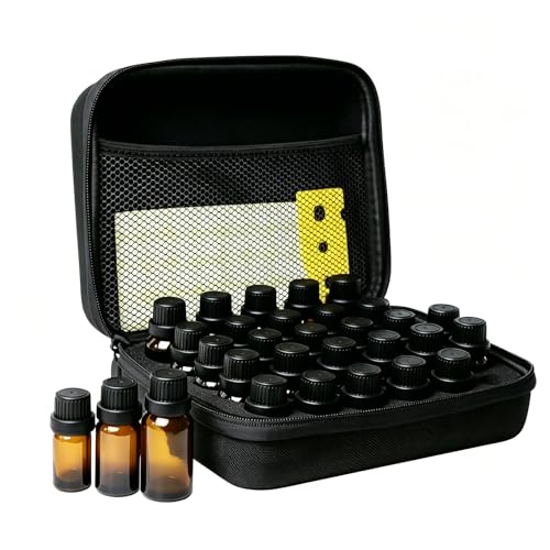 ZORETCO Essential Oil Storage Holder Organizer Carrying Case 30 Bottles Essential Oils Box for 5ml 15ml Bottle Travel Storage Organizer Bag with Labels Bottle Opener for doTERRA Young Living - Image 1