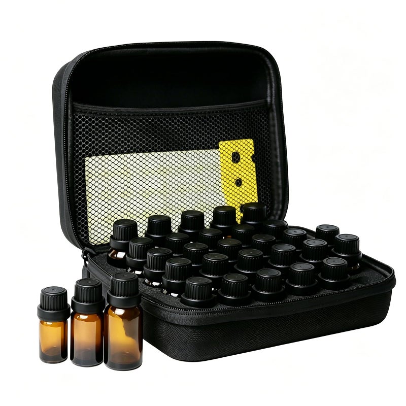 ZORETCO Essential Oil Storage Holder Organizer Carrying Case 30 Bottles Essential Oils Box for 5ml 15ml Bottle Travel Storage Organizer Bag with Labels Bottle Opener for doTERRA Young Living - Image 2