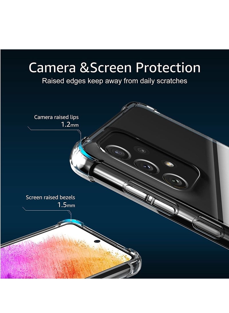 LEDIN Samsung A73 Cover Galaxy A73 Clear Case Transparent Flexible Shockproof Cover for Samsung Galaxy A73 5G Crystal Clear - Image 3