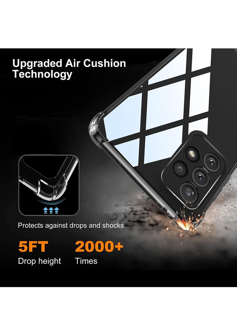 LEDIN Samsung A73 Cover Galaxy A73 Clear Case Transparent Flexible Shockproof Cover for Samsung Galaxy A73 5G Crystal Clear - Image 4