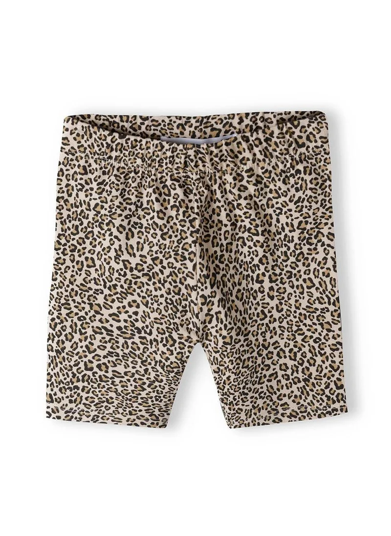 MINOTI Girls Two Piece Set Printed T Shirt and Animal Print Shorts