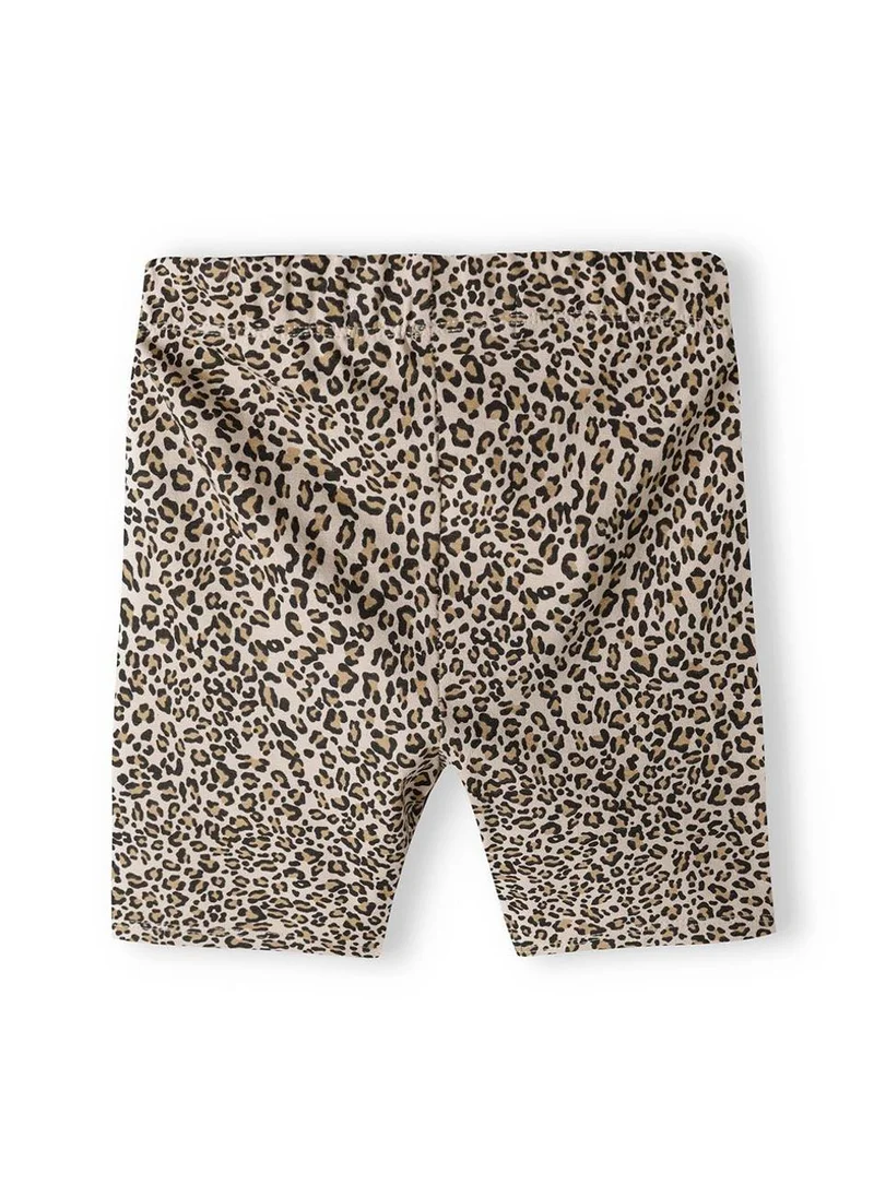 MINOTI Girls Two Piece Set Printed T Shirt and Animal Print Shorts