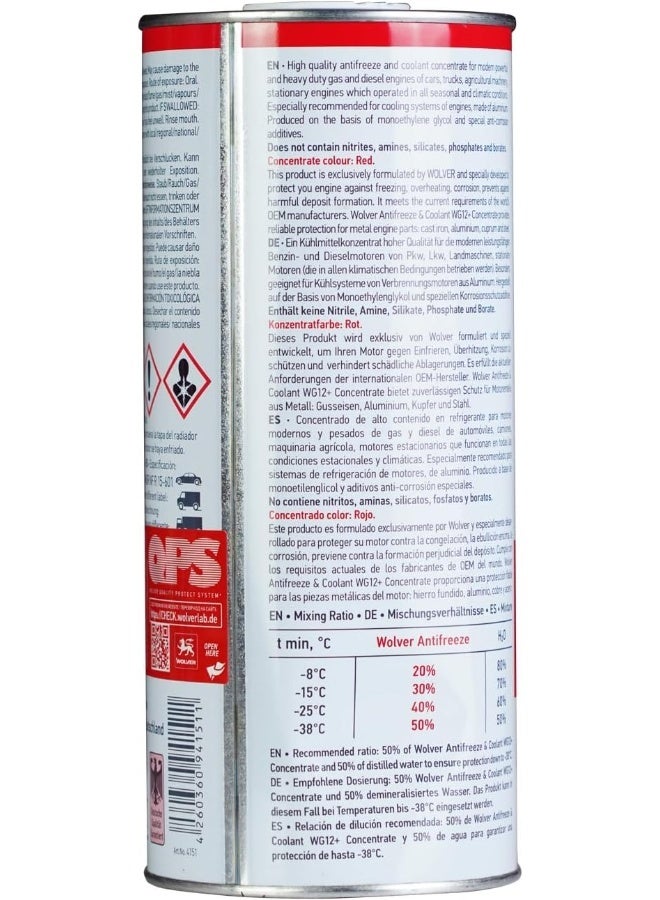 WOLVER مركز وولفر لمضاد التجمد ومواد التبريد WG12+ 1.5 لتر - Image 2