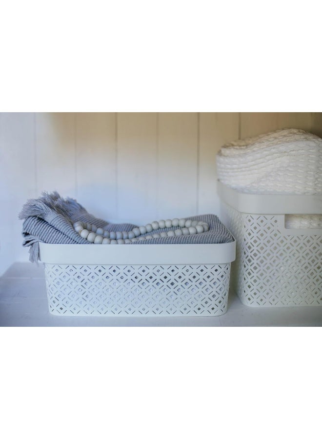 Curver Plastic Terrazzo Basket, 11 Liter Capacity - Image 2