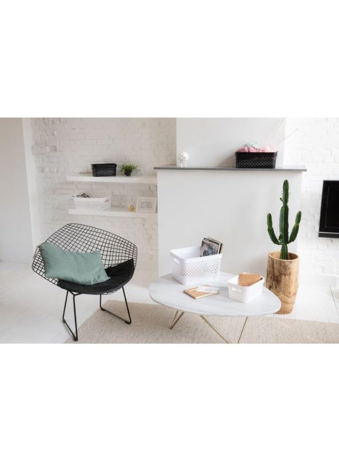 Curver Plastic Terrazzo Basket, 11 Liter Capacity - Image 4