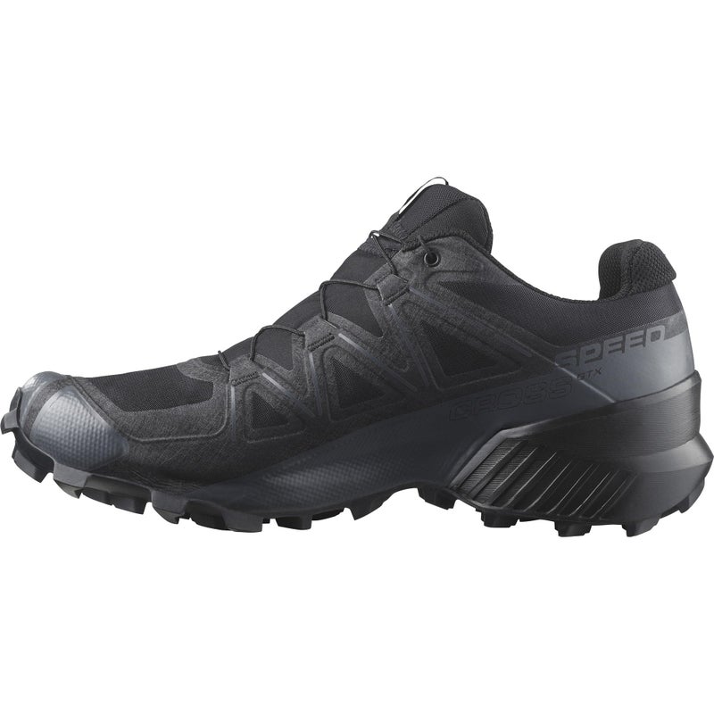 Salomon Mens Speedcross GTX Waterproof Trail Running Shoes BlackBlackQuiet Shade 95 Medium