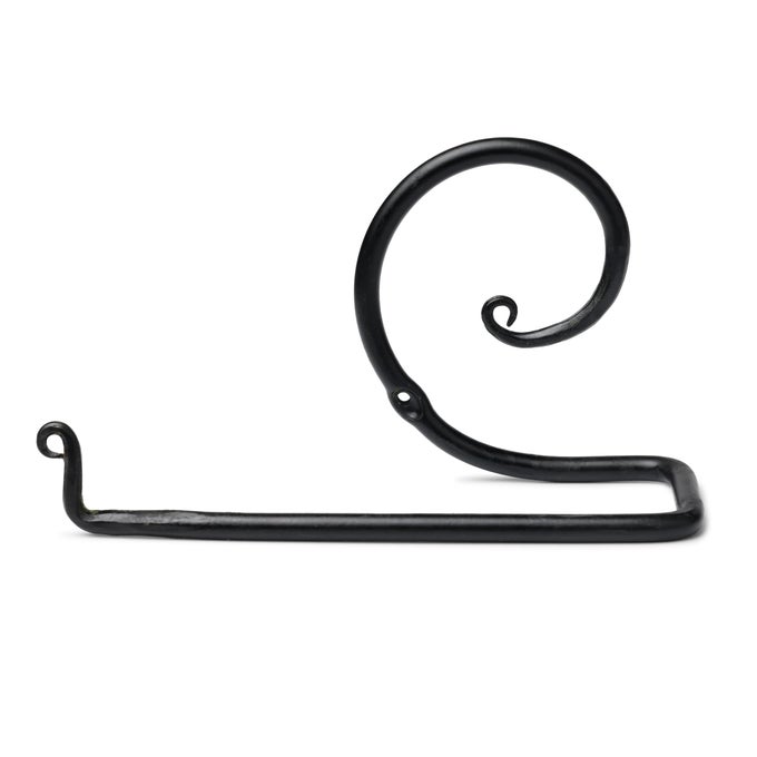 HANDMADE BATHROOM TOILET PAPER HOLDER WALLMOUNTED WROUGHT IRON FORGED METAL DISPENSER RUSTIC BATHROOM STORAGE DURABLE AND STYLISH LAVATORY ACCESSORY FOR HOME BATHROOM DECOR