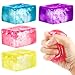 Atiloy 4pack Stress Cube Ice Cube Fidget Toy Squishy Stress Balls for Adults Kids Sensory Fidget Toys for Anxious Stress Relief Ice Cube Stress Balls for School Classroom Reward Office Carnival - Image 2